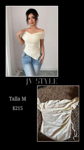 Imagen 1 de Blusa ajustada con hombros descubiertos