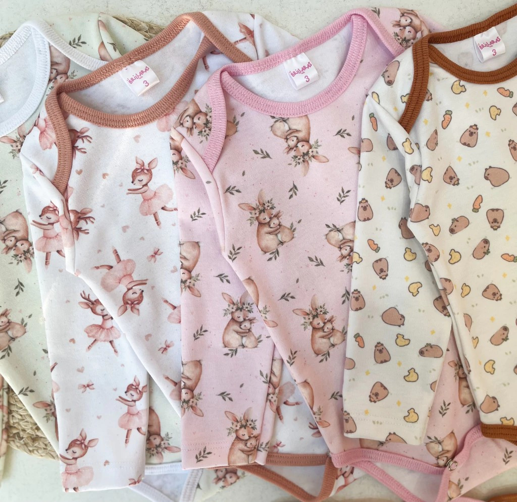 Imagen 1 de Body beba estampados surtidos con extensor