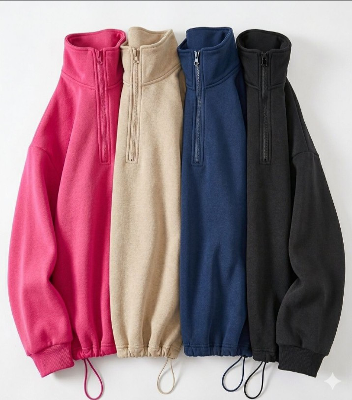 Imagen 1 de Polerón Casual de Medio Cierre con Ajuste - ¡Tu Nuevo Básico Favorito!