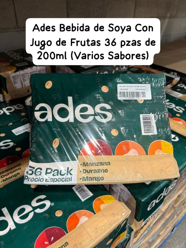 Imagen 1 de Ades Bebida de Soya Con Jugo de Frutas (Varios Sabores)