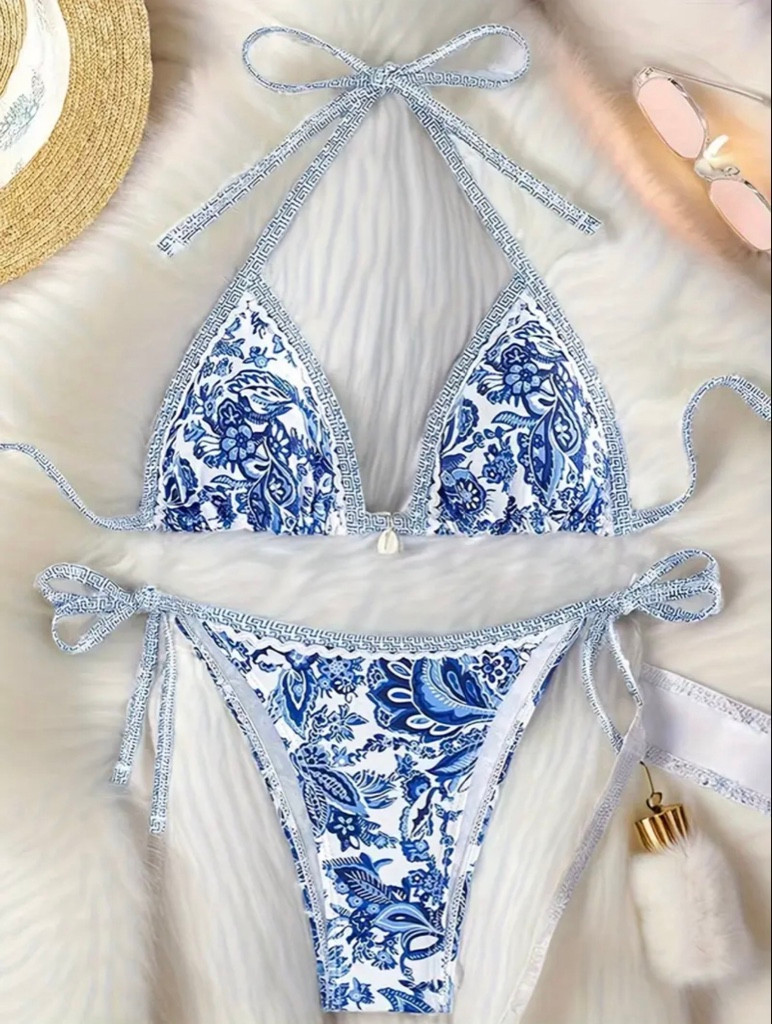Imagen 1 de Bikini estampado azul