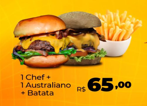 Imagem 1 de 1 Chef + 1 australiano + batata