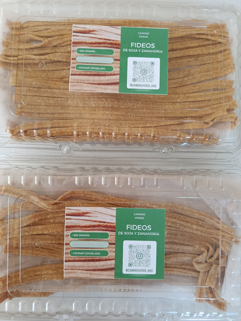 Imagen 1 de Fideos integrales de soja y zanahoria 🥕