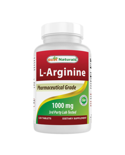 Imagen 1 de BEST NATURALS L-ARGININA 1000mg 120 COMPRIMIDOS