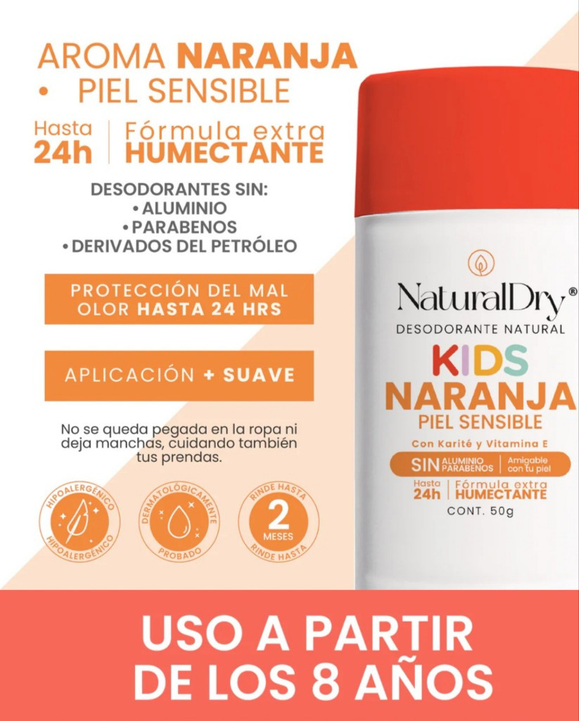 Imagen 1 de Desodorante natural kids naranja