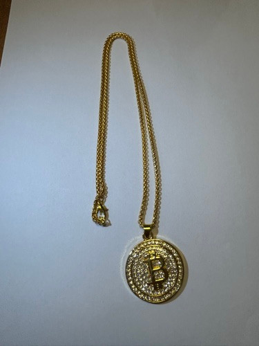 Imagen 1 de Collar dorado con brillos