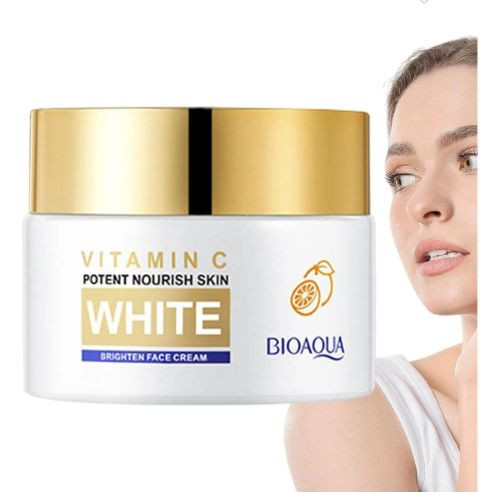 Imagen 1 de Bioaqua Crema Blanqueador Facial Nutritiva Vitamina C 50g
