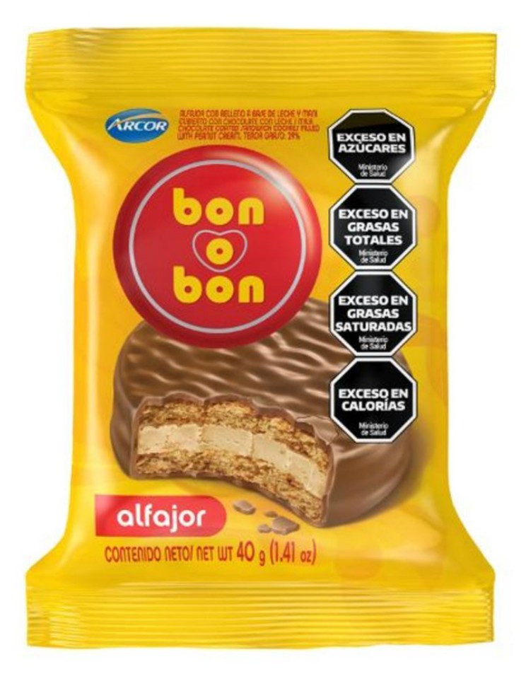 Imagen 1 de ALFAJOR BON O BON NEGRO DOBLE