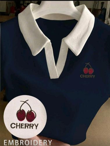 Imagen 1 de Camisa Cherry SheIn Azul