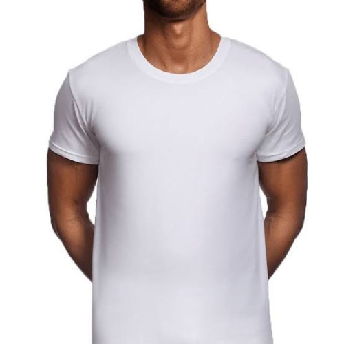 Imagen 1 de Camiseta blanca cuello redondo poliéster