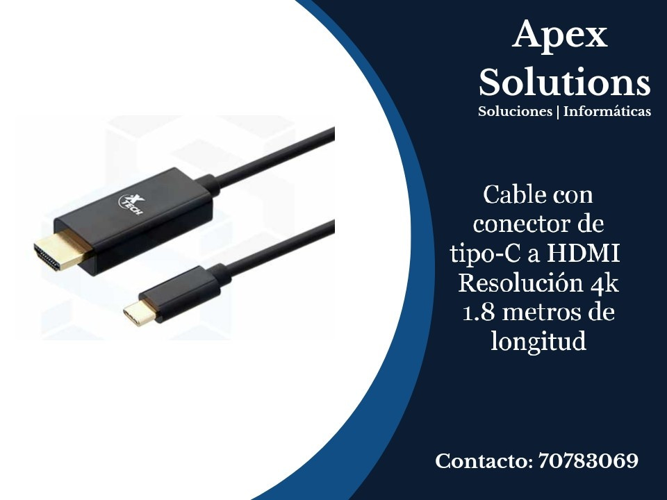Imagen 1 de Cable  Tipo C a HDMI