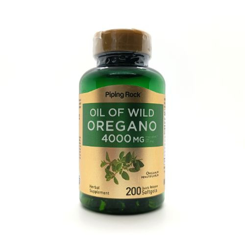 Imagen 1 de Aceite de Orégano PipingRock 4.000mg 200 cápsulas blandas