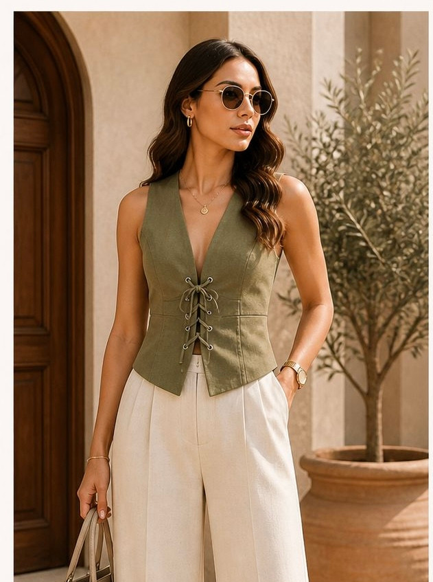 Imagen 1 de Blusa con cinta enfrente