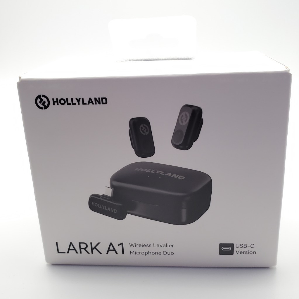 Imagen 1 de Hollyland Lark - Micrófono inalámbrico A1 para iPhone 17/16/15 y Android, 48 kHz/24 bits, cancelación inteligente de ruido de 3 niveles, mini micrófono para YouTube, podcast, vlogging (negro, 2TX + USB-C RX + estuche de carga)