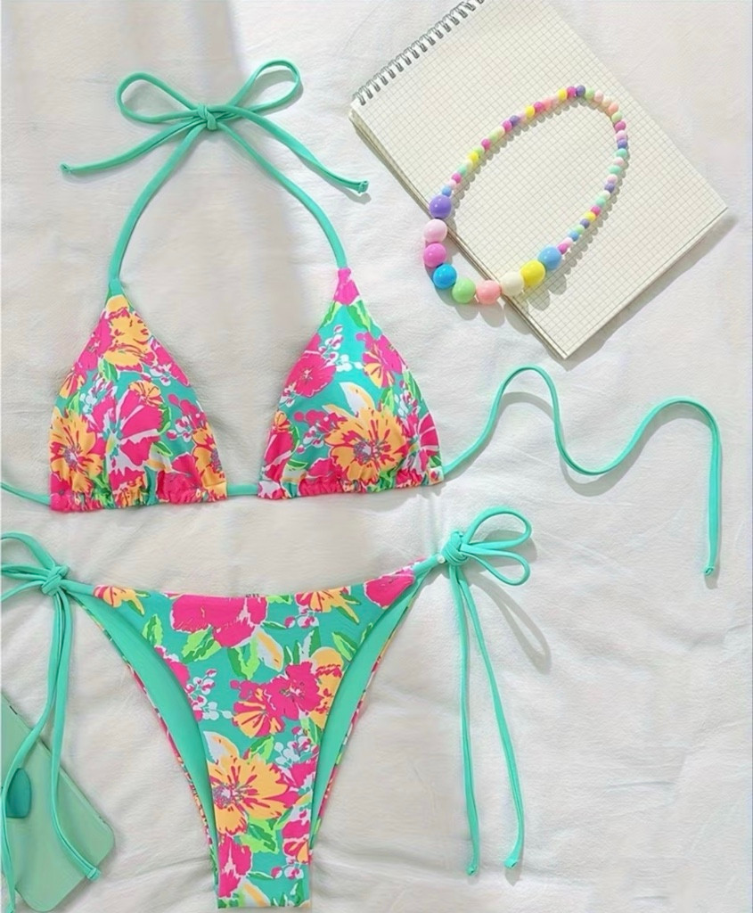 Imagen 1 de Bikini Floral V/Agua marina