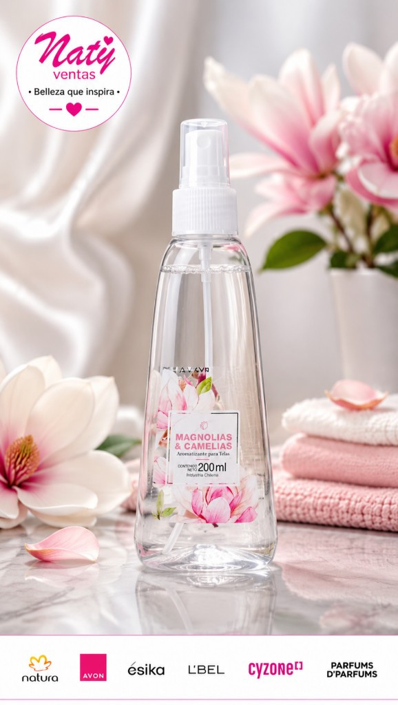 Imagen 1 de Aromatizante para Telas Magnolias & Camelias Avon 200 ml