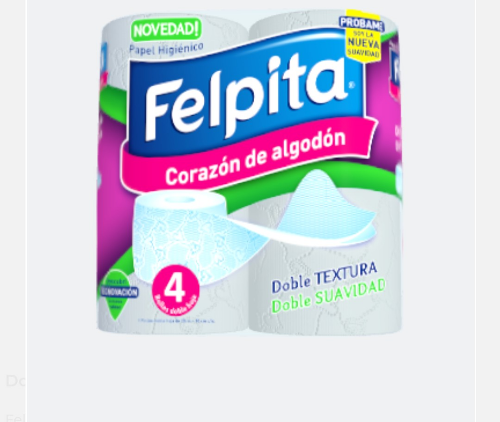 Imagen 1 de Felpita Doble Hoja 4x20