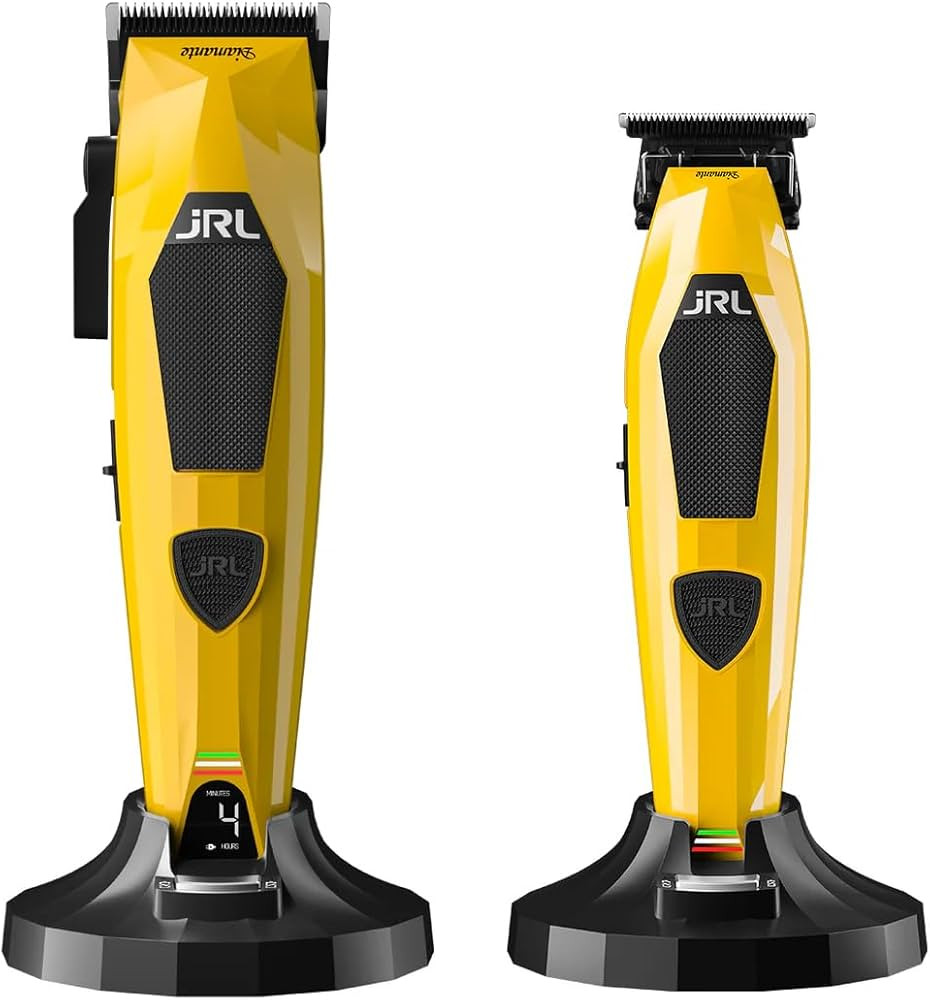 Imagen 1 de 4. JRL Professional Diamante Cordless Clipper & Trimmer Comb Set Yellow