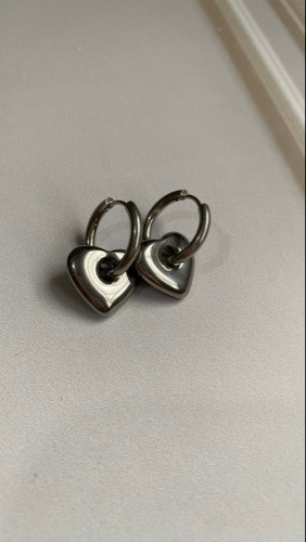 Imagen 1 de Argollas corazón silver