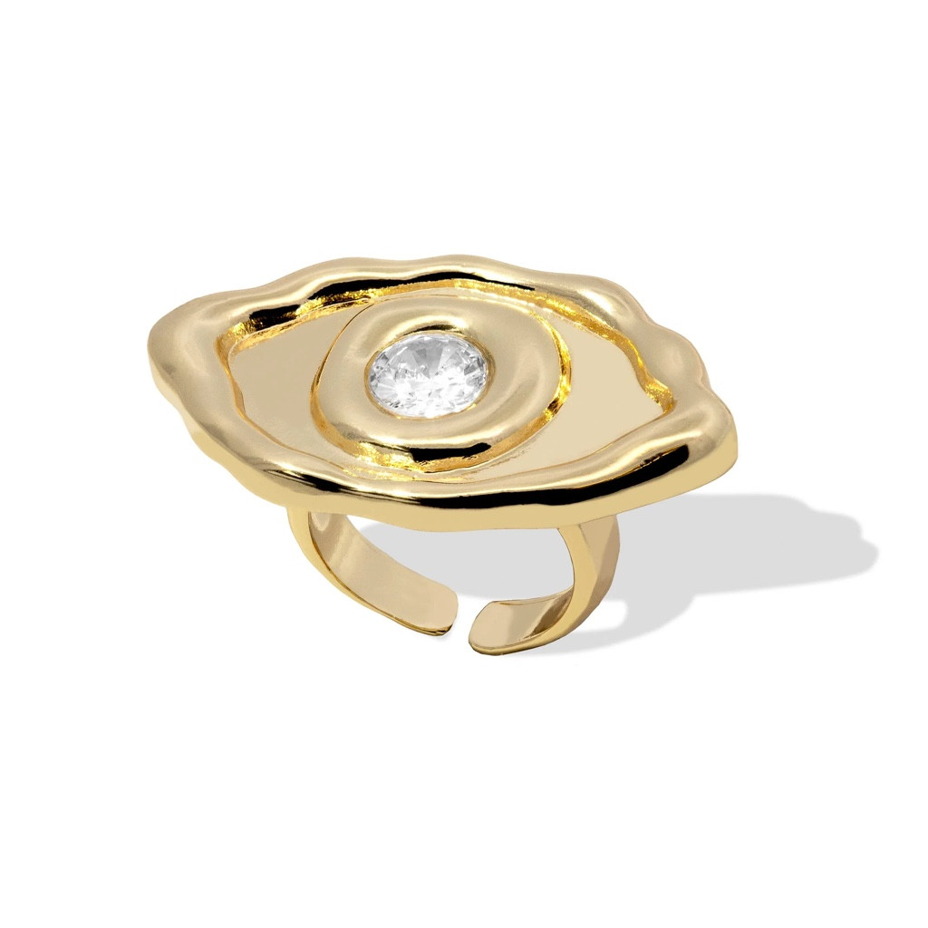 Imagen 1 de Anillo ojo con circonia