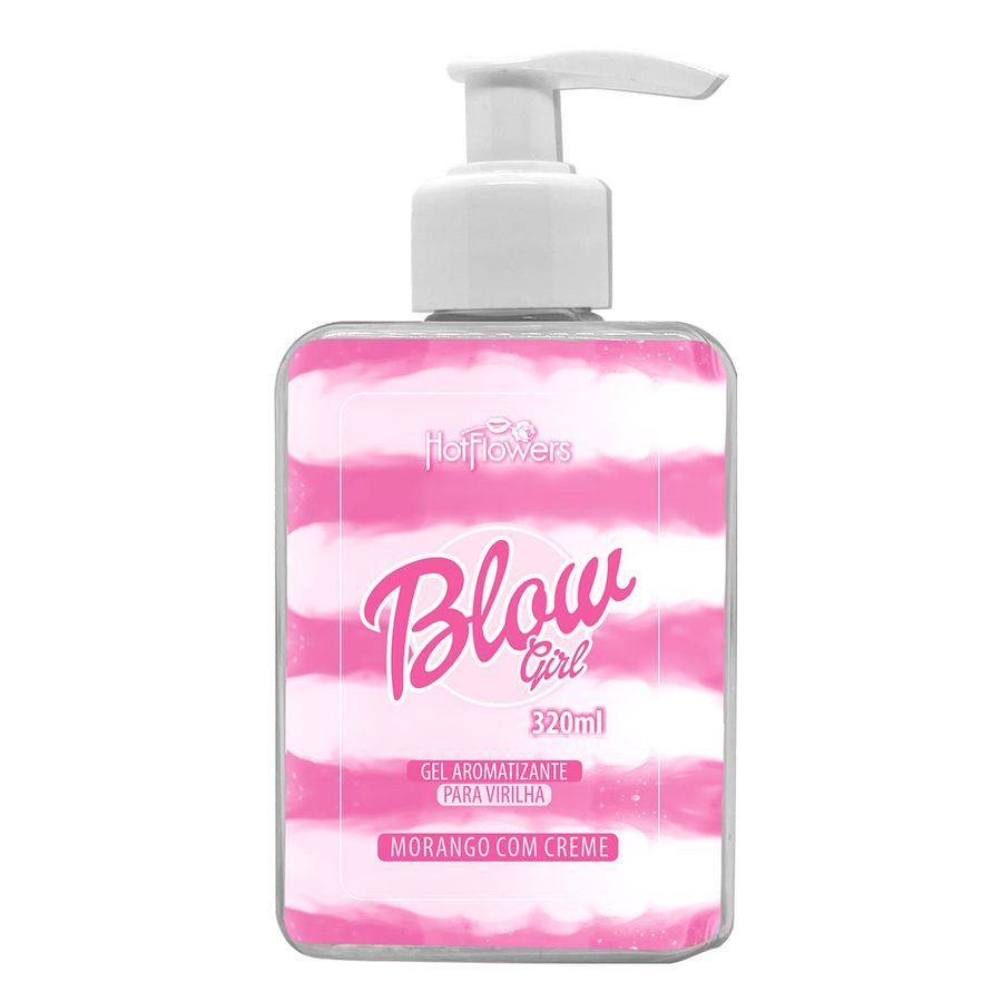 Imagem 1 de Blow Girl Gel Aromatizante Beijável Para Virilha 320ml Hot Flowers