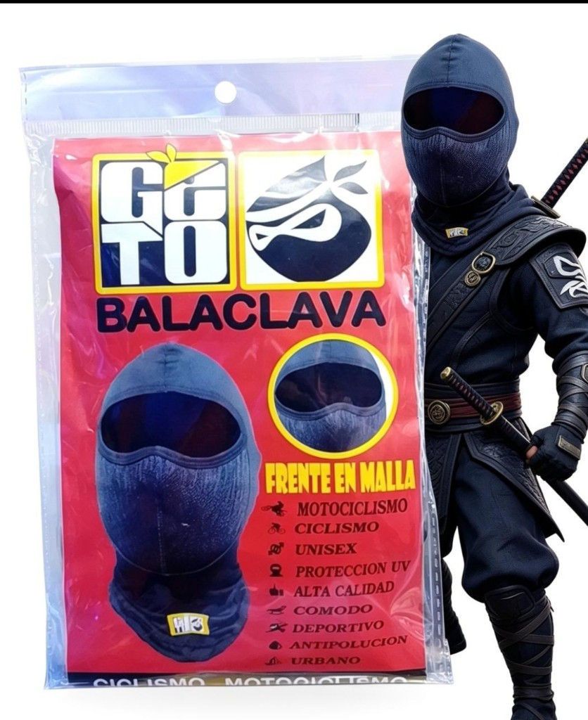 Imagen 1 de Balaclava Frente en Malla Geto Ninja