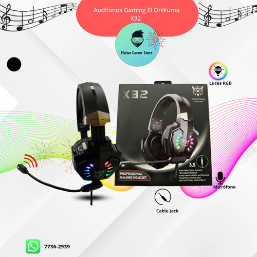 Imagen 1 de Audífonos Gaming El Onikuma X32