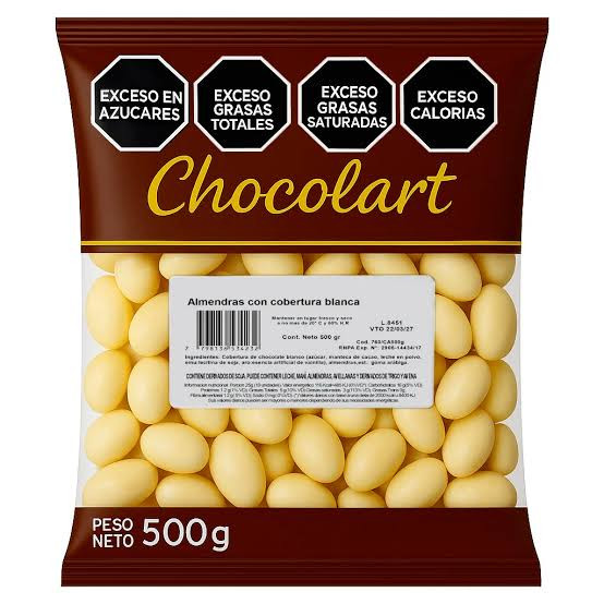 Imagen 1 de Almendras con chocolate blanco x500g - Chocolart