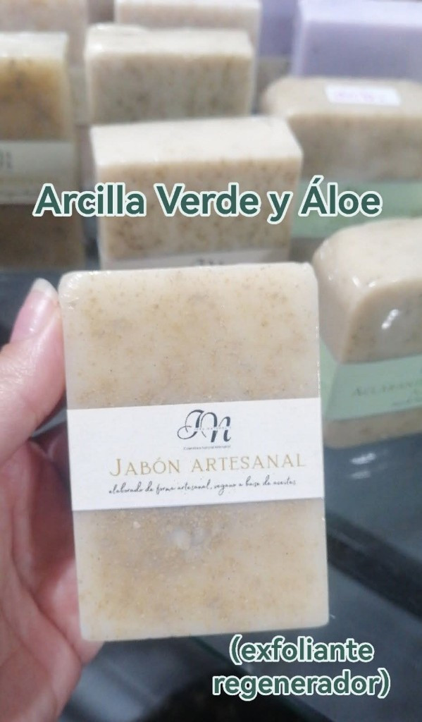 Imagen 1 de Jabón Artesanal Arcilla Verde y Áloe