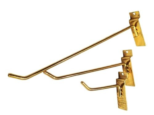 Imagen 1 de Gancho tipo blister para pared acanalada dorado