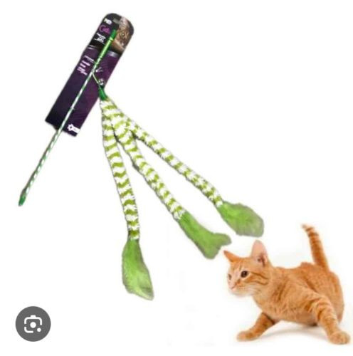 Imagen 1 de Caña para gato Catch Juguete para gato rojo y verde