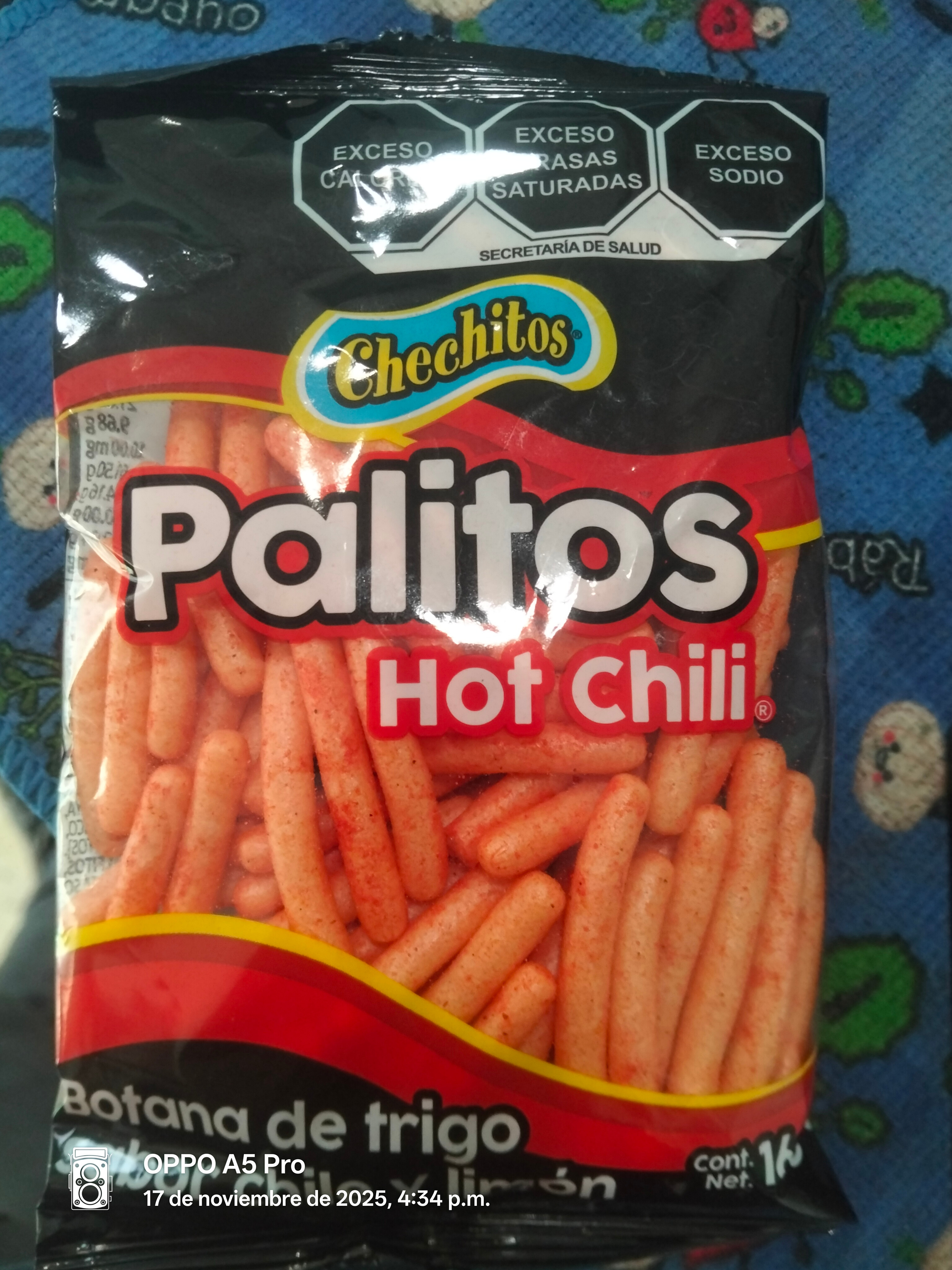 Imagen 1 de CHECITOS PALITOS HOT CHILI