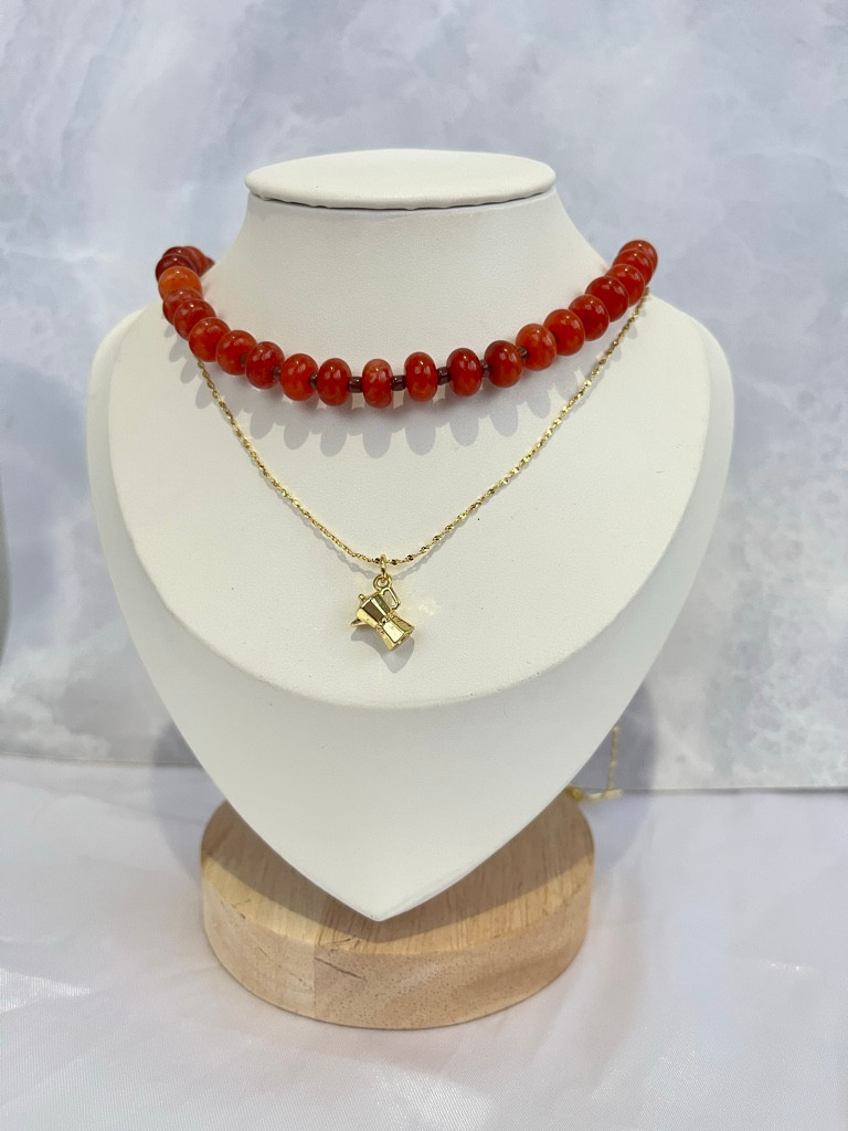 Imagen 1 de Collar ágatas naranja