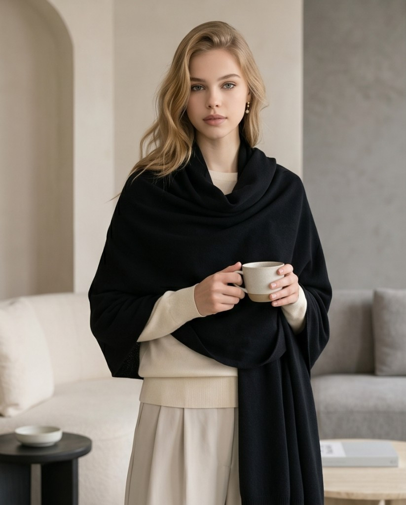 Imagen 1 de #17 PASHMINA negra
