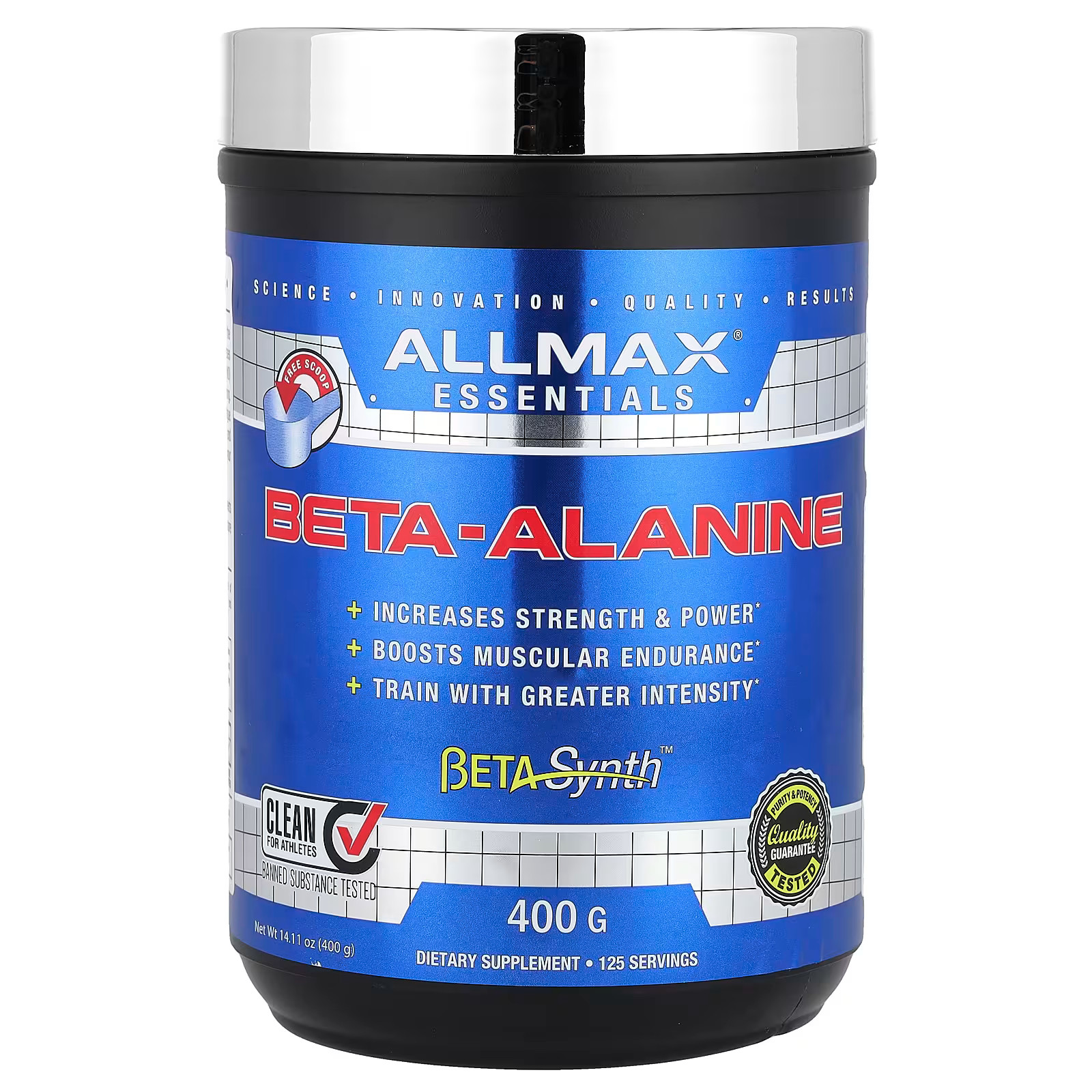Imagen 1 de ALLMAX Nutrition BETA-ALANINE, 125 Servicios