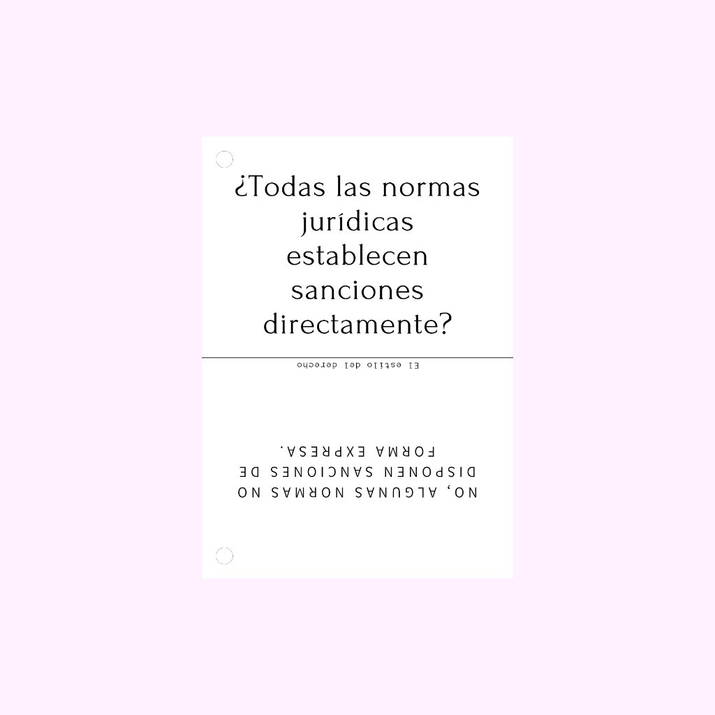 Imagen 1 de Flashcards de norma jurídica que no disponen sanciones según Kelsen