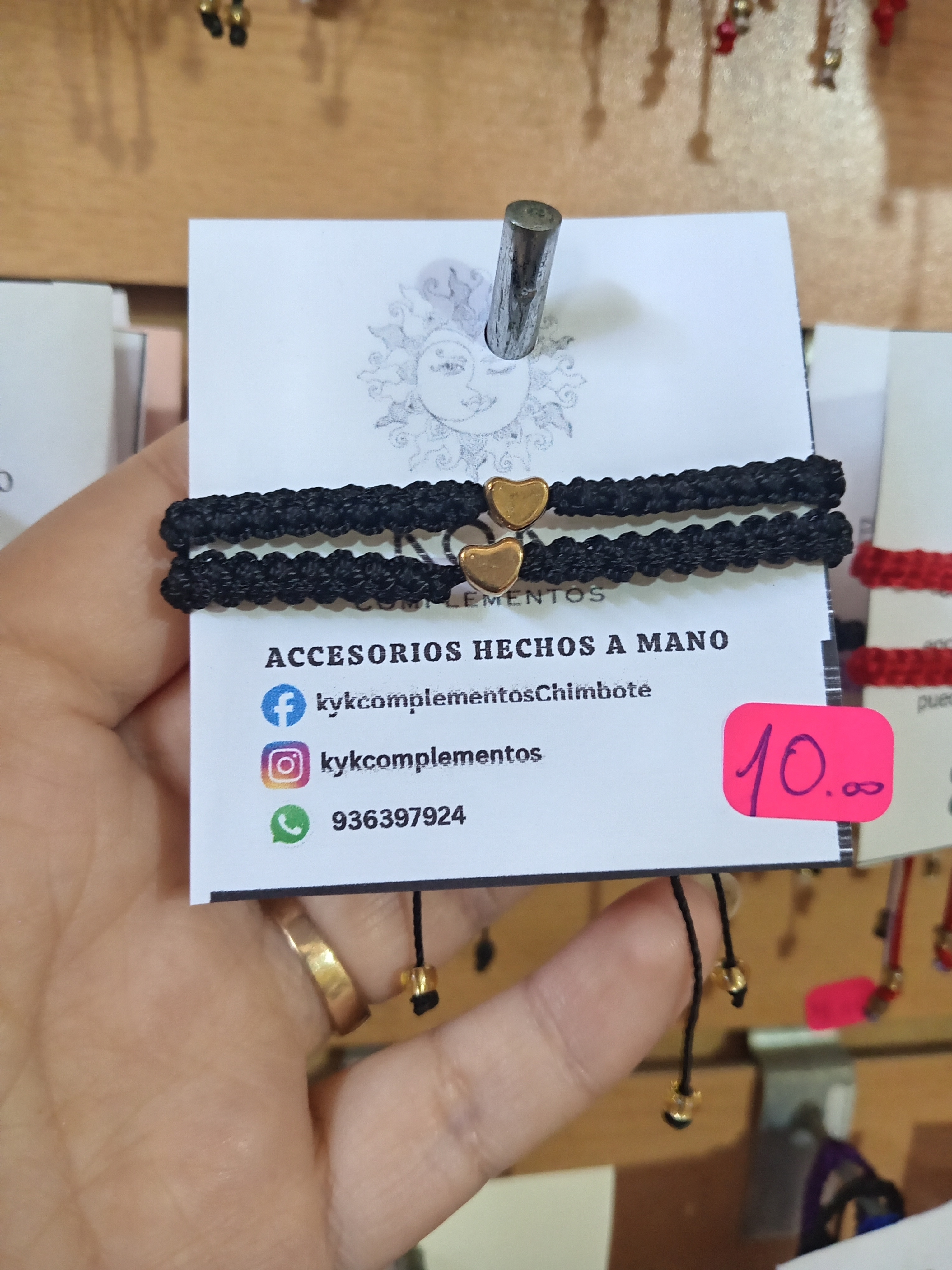 Imagen 1 de Pulseras corazón dorado