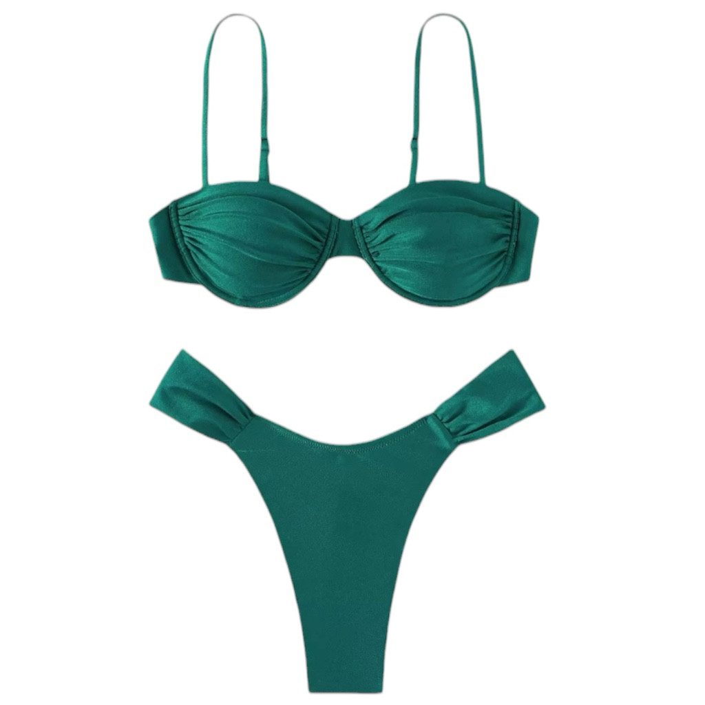Imagen 1 de Bikini color verde oscuro, talla M