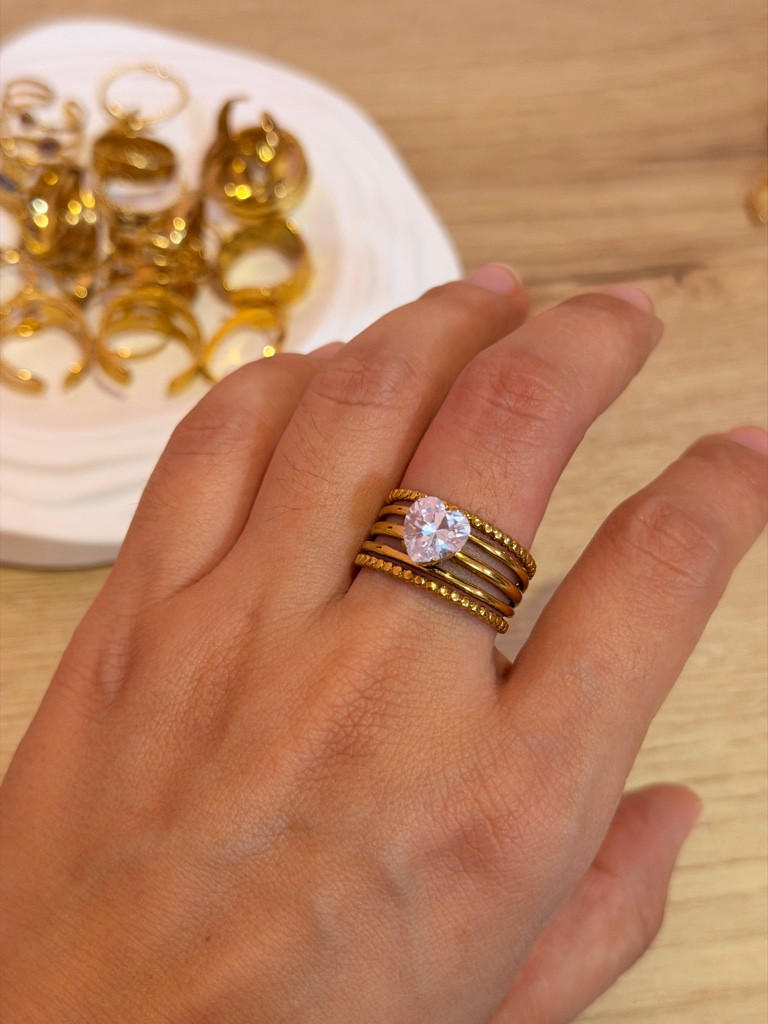 Imagen 1 de Anillo Chunky corazón