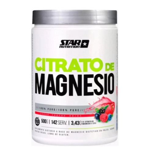 Imagen 1 de Citrato De Magnesio En Polvo 500g Star Nutrition