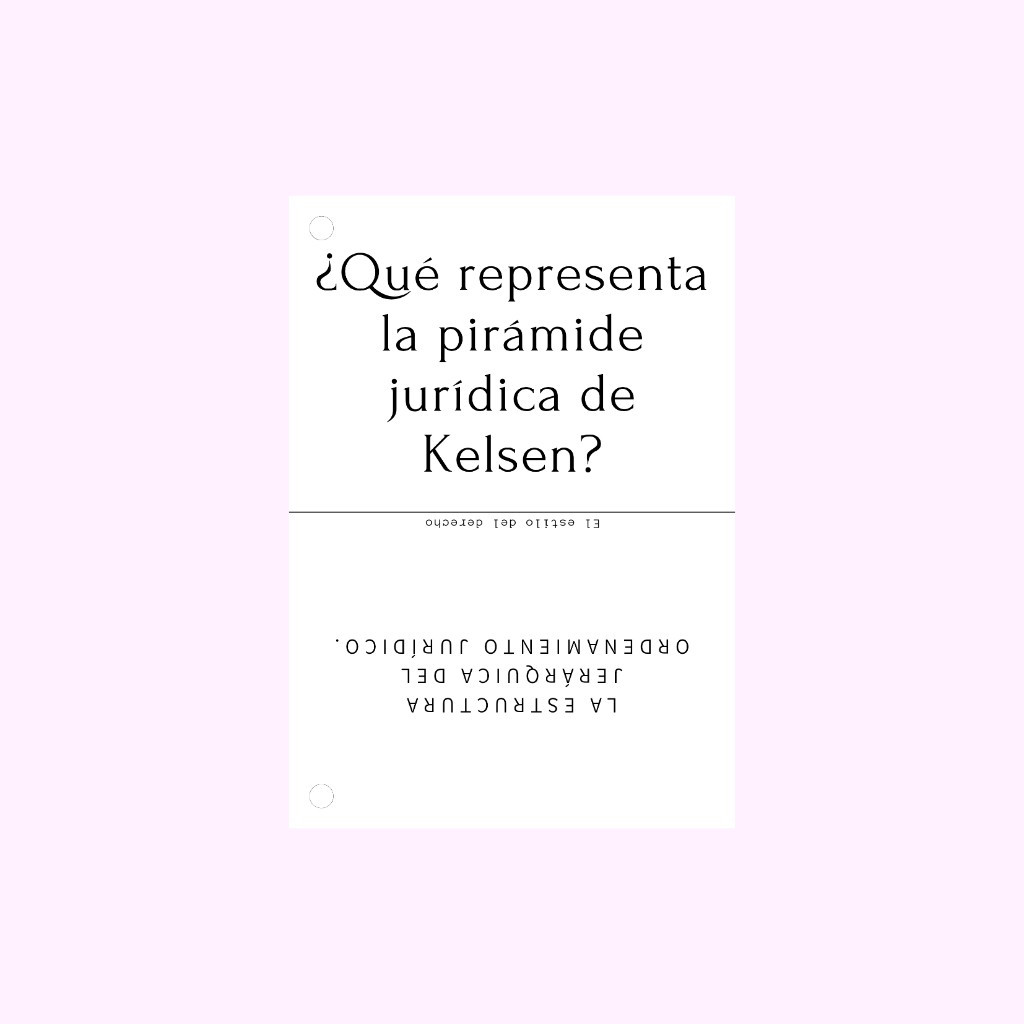 Imagen 1 de Flashcards de la pirámide de kelsen
