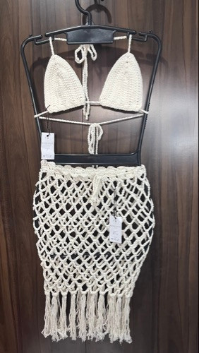 Imagem 1 de Saia de Franja crochê M/40