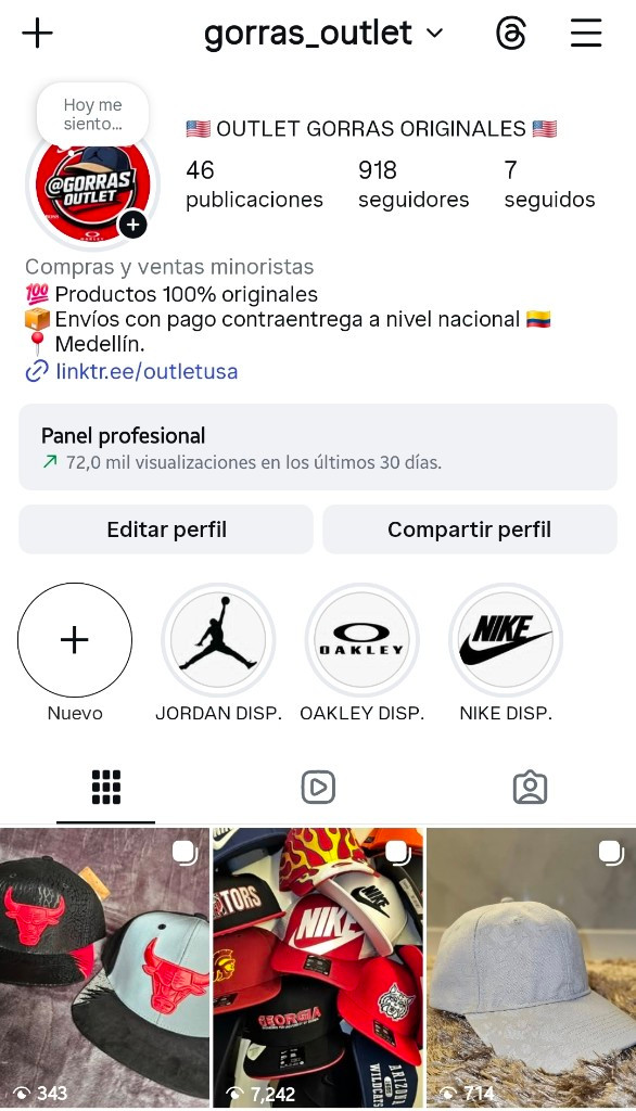 Imagen 1 de #Instagram @gorras_outlet