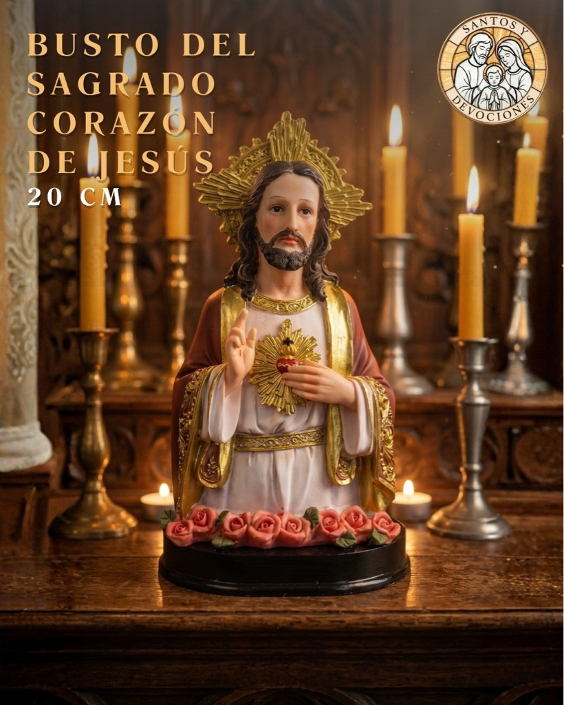 Imagen 1 de Busto del Sagrado Corazón de Jesús 20 CM