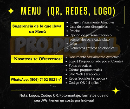 Imagen 1 de MENÚ