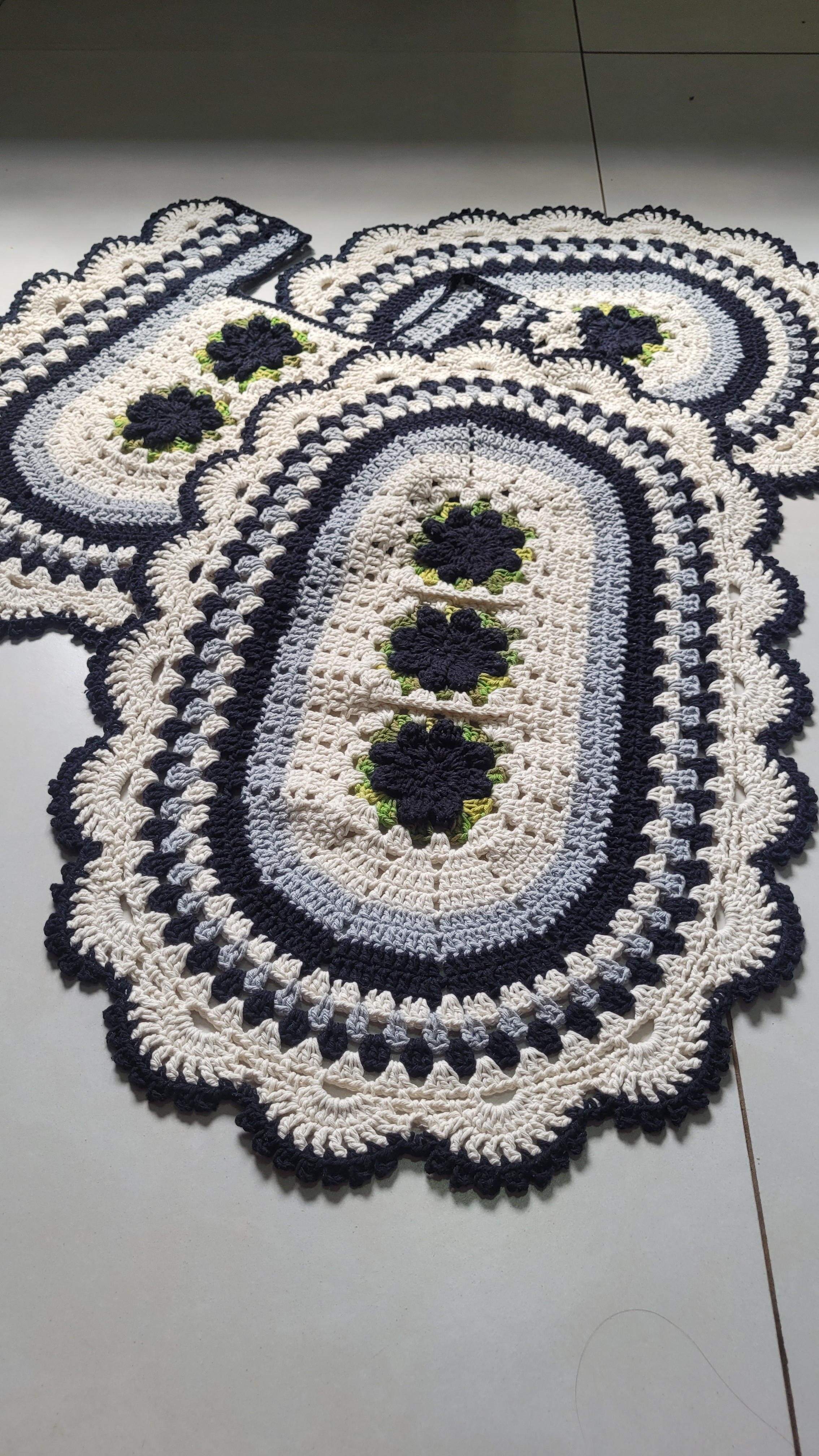 Imagem 1 de Jogo de banheiro Fátima - PRETO+CINZA