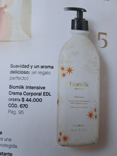 Imagen 1 de Biomilk Intensive crema corporal EDL