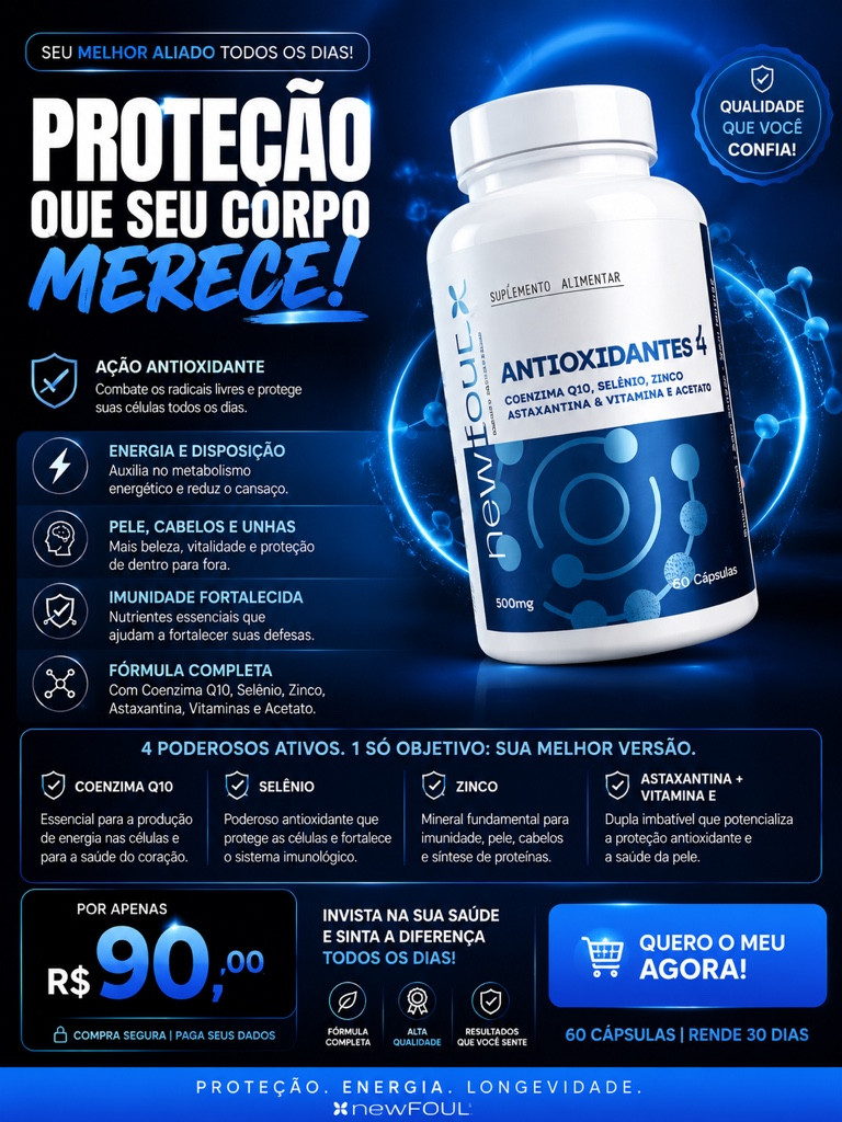 Imagem 1 de Antioxidantes 4 60 cápsula