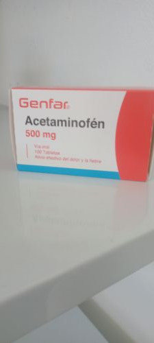 Imagen 1 de Acetaminofen 500mg GENFAR
