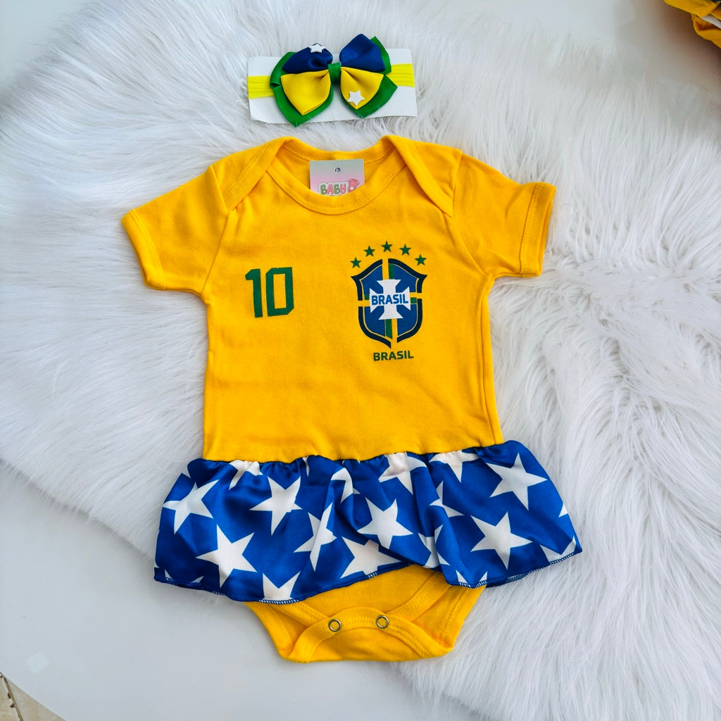 Imagem 1 de Body Copa Brasil + laço